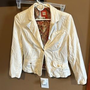 Velvet cream Old Navy Blazer